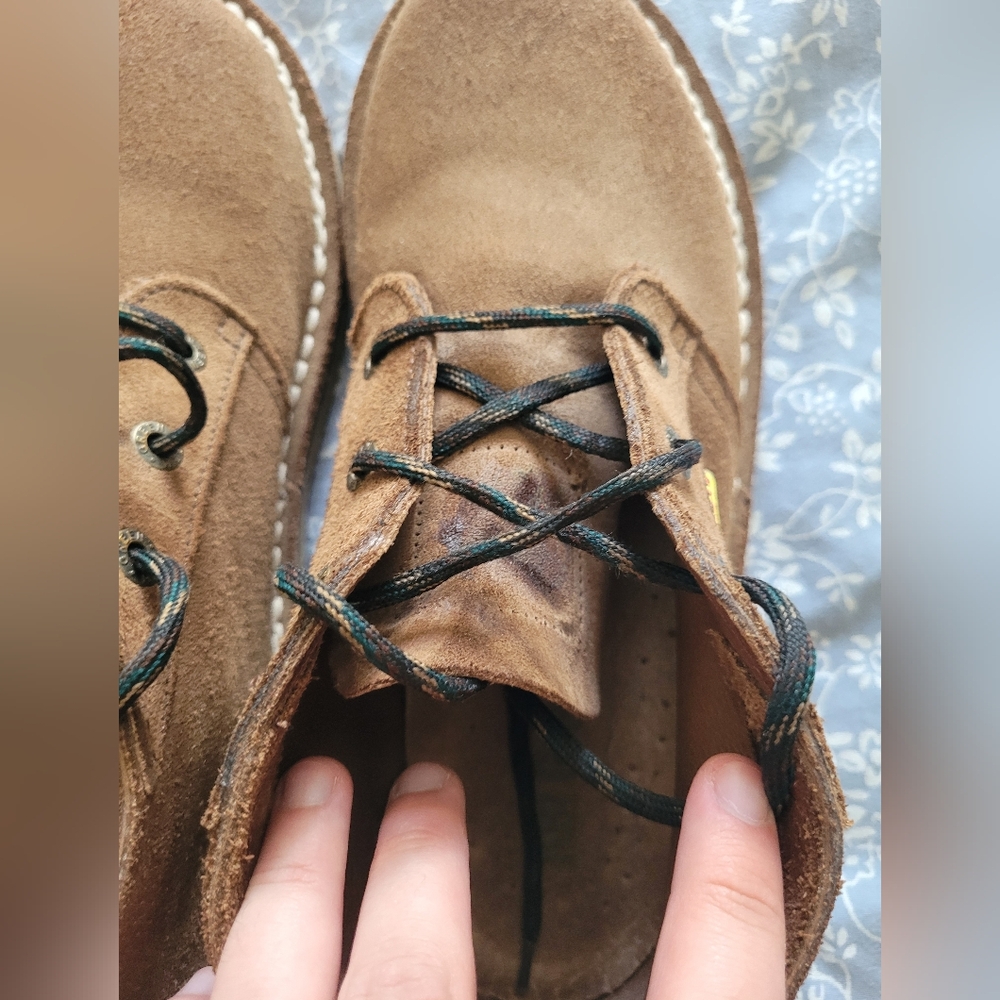 Jim Green Roughout Suede Vellie Chukka Boots, Chestnut, 10 D - Picture 5 of 6